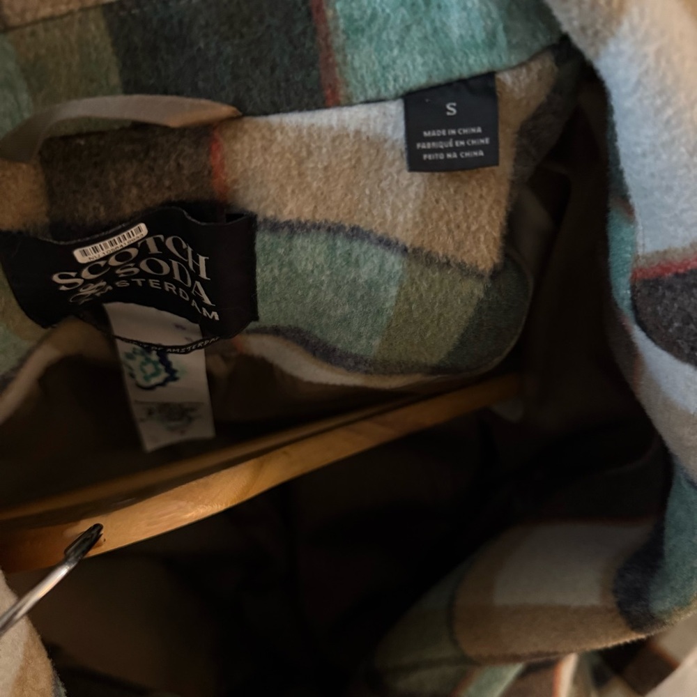 Anthropologie Scotch & Soda Plaid Single Breasted Coat - Picture 7 of 7